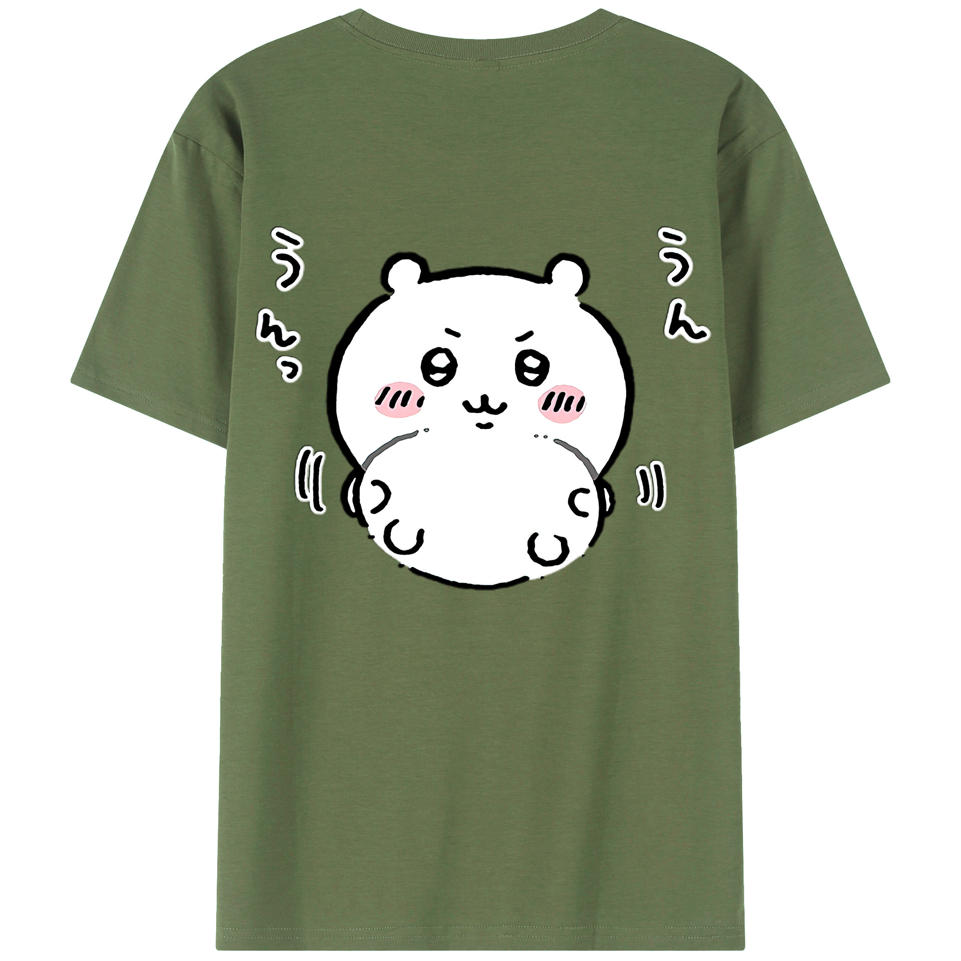 （画像用） ちいかわ ちいかわ Chii-kawa chiikawa 綿100％ メンズ半袖Tシャツ（バックプリント） 通気性